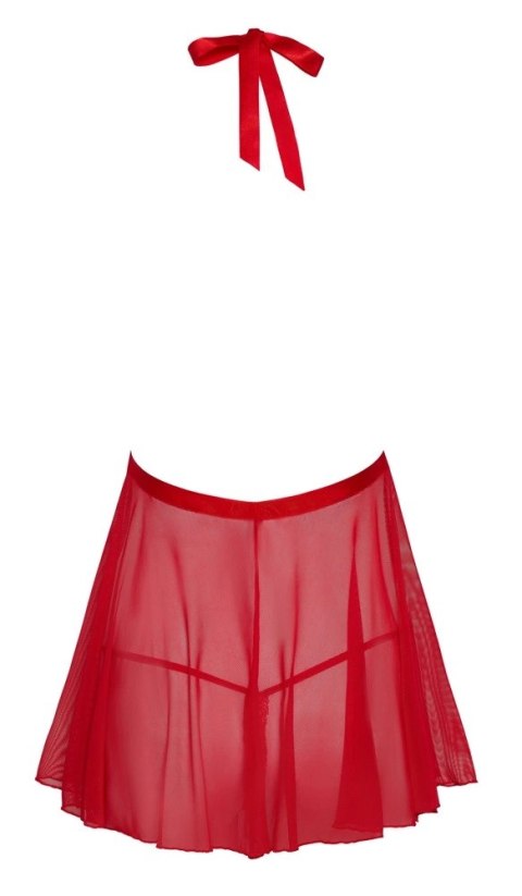 Kissable - Seksowna Haleczka Z Dodatkiem Koronki + Stringi Czerwone S/M Kissable Kissable - Seksowna Haleczka Z Dodatkiem Koronki + Stringi Czerwone S/M Kissable