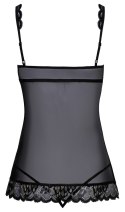 Kissable - Seksowna Koszulka Nocna Z Koronką + Stringi Czarne L/XL Kissable