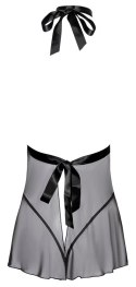 Kissable - Seksowna Prześwitująca Haleczka Z Elegancką Koronką Czarna L/XL Kissable