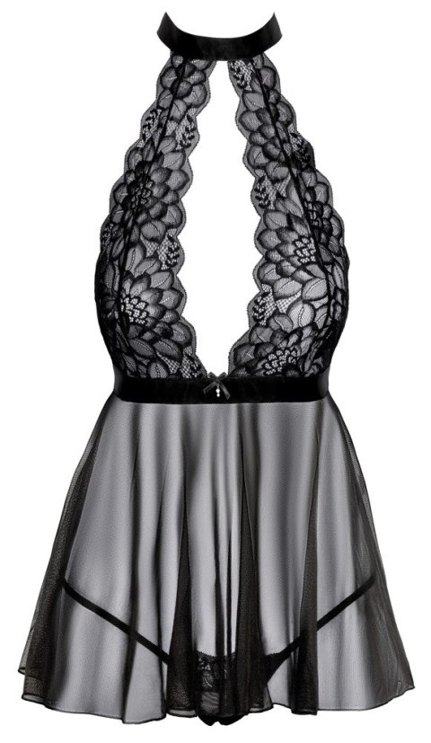 Kissable - Seksowna Prześwitująca Haleczka Z Elegancką Koronką Czarna S/M Kissable Kissable - Seksowna Prześwitująca Haleczka Z Elegancką Koronką Czarna S/M Kissable