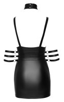 Cottelli Bondage - Elastyczna Krótka Matowa Sukienka Z Mankietami I Obrożą L Cottelli BONDAGE