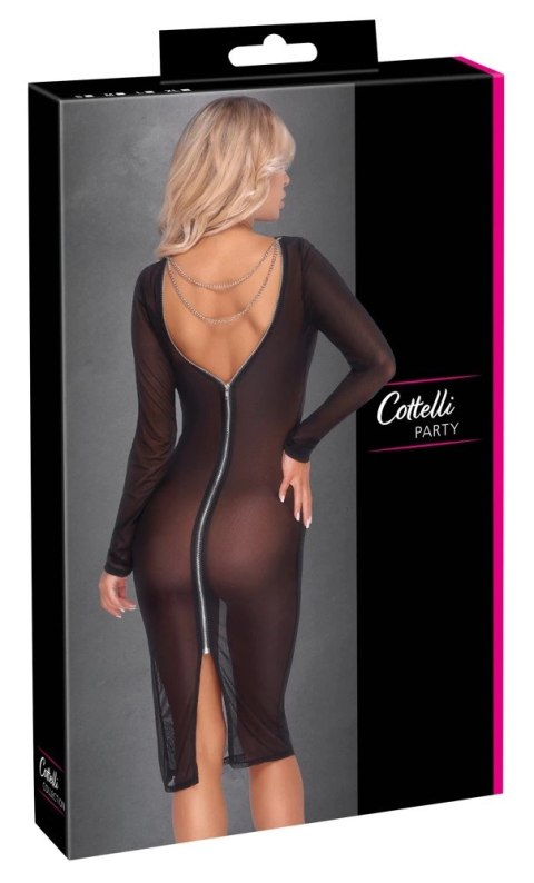 Cottelli PARTY - Seksowna Długa Figurująca Sukienka Z Prześwitującego Materiału XL Cottelli PARTY Cottelli PARTY - Seksowna Długa Figurująca Sukienka Z Prześwitującego Materiału XL Cottelli PARTY