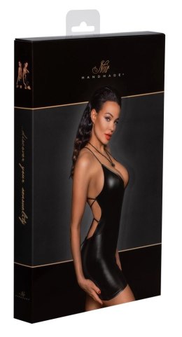 Noir - Mini Sukienka Z Seksownym Sznurowaniem Z Tyłu Czarna XL Noir