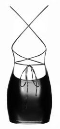 Noir - Mini Sukienka Z Seksownym Sznurowaniem Z Tyłu Czarna XL Noir
