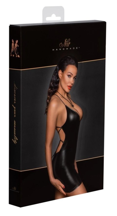 Noir - Mini Sukienka Z Seksownym Sznurowaniem Z Tyłu Czarna M Noir Noir - Mini Sukienka Z Seksownym Sznurowaniem Z Tyłu Czarna M Noir