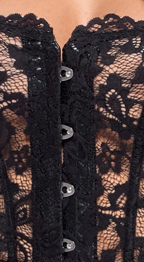 Noir - Seksowna Krótka Sukienka Gorsetowa Bez Ramiączek Czarna XL Noir Noir - Seksowna Krótka Sukienka Gorsetowa Bez Ramiączek Czarna XL Noir