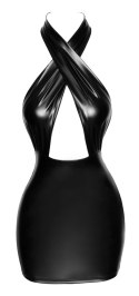 Noir - Seksowna Mini Sukienka Bez Pleców Czarna L Noir