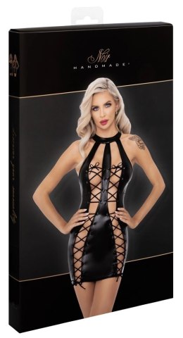 Noir - Seksowna Sukienka Z Otwartym Sznurowaniem Czarna XL Noir