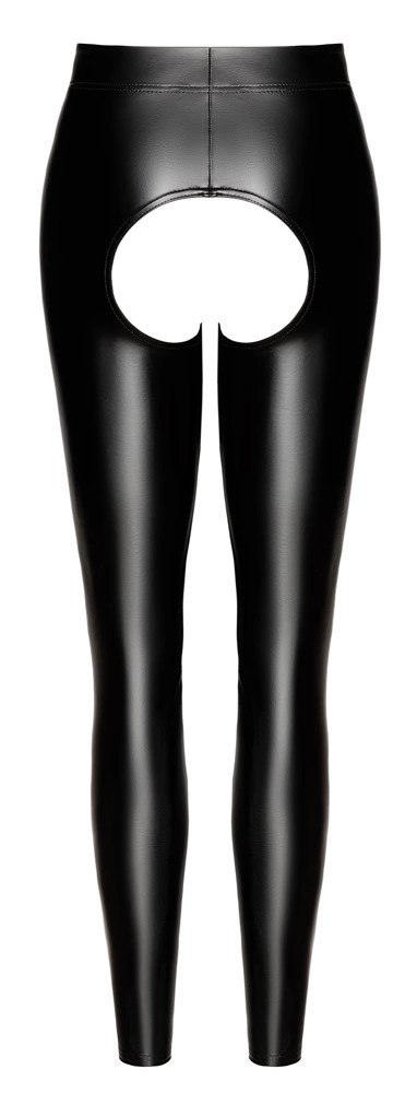 Noir - Seksowne Legginsy Z Wysoką Talią Bez Krocza I Odkrytymi Pośladkami XL Noir Noir - Seksowne Legginsy Z Wysoką Talią Bez Krocza I Odkrytymi Pośladkami XL Noir