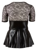 Cottelli CURVES - Czarna Mini Sukienka Z Czerwonym Sznurowaniem 3XL Cottelli CURVES