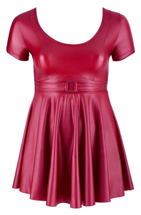 Cottelli CURVES - Mini Sukienka Z Dekoltem Czerwona 3XL Cottelli CURVES Cottelli CURVES - Mini Sukienka Z Dekoltem Czerwona 3XL Cottelli CURVES