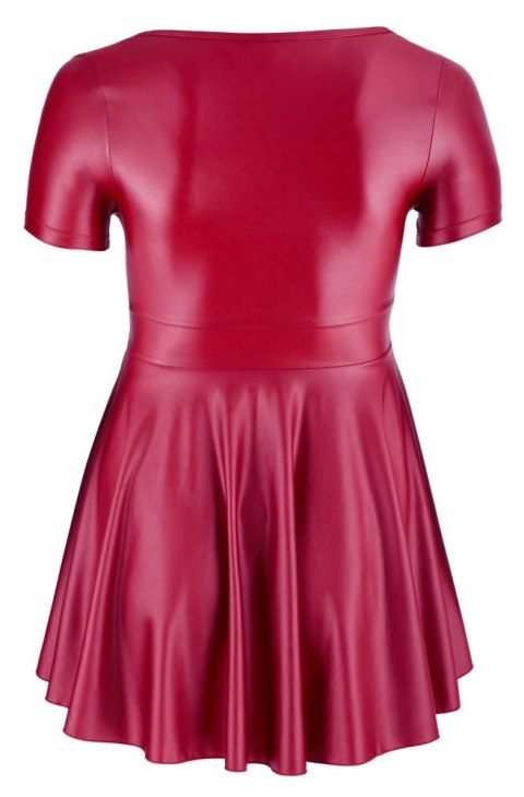 Cottelli CURVES - Mini Sukienka Z Dekoltem Czerwona 3XL Cottelli CURVES Cottelli CURVES - Mini Sukienka Z Dekoltem Czerwona 3XL Cottelli CURVES