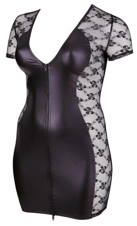 Cottelli CURVES - Seksowna Sukienka Z Krótkim Rękawkiem I Suwakiem Z Przodu 2XL Cottelli CURVES Cottelli CURVES - Seksowna Sukienka Z Krótkim Rękawkiem I Suwakiem Z Przodu 2XL Cottelli CURVES