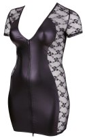 Cottelli CURVES - Seksowna Sukienka Z Krótkim Rękawkiem I Suwakiem Z Przodu 3XL Cottelli CURVES