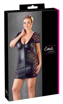 Cottelli CURVES - Seksowna Sukienka Z Krótkim Rękawkiem I Suwakiem Z Przodu 4XL Cottelli CURVES