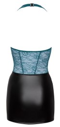 Cottelli LINGERIE - Seksowna Czarna Matowa Spódniczka Z Koronkową Zieloną Górą XL Cottelli LINGERIE