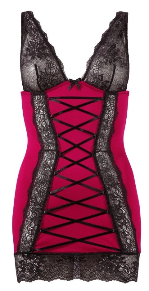 Cottelli LINGERIE - Seksowna Czerwona Sukienka Z Czarnymi Koronkowymi Wstawkami M Cottelli LINGERIE Cottelli LINGERIE - Seksowna Czerwona Sukienka Z Czarnymi Koronkowymi Wstawkami M Cottelli LINGERIE