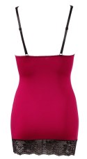 Cottelli LINGERIE - Seksowna Czerwona Sukienka Z Czarnymi Koronkowymi Wstawkami M Cottelli LINGERIE