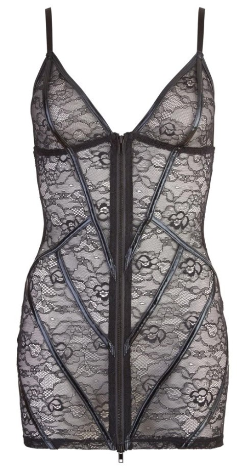 Cottelli LINGERIE - Seksowna Rozpinana Sukienka Z Kwiatowej Koronki Czarna L Cottelli LINGERIE Cottelli LINGERIE - Seksowna Rozpinana Sukienka Z Kwiatowej Koronki Czarna L Cottelli LINGERIE