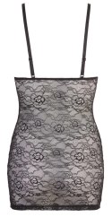 Cottelli LINGERIE - Seksowna Rozpinana Sukienka Z Kwiatowej Koronki Czarna L Cottelli LINGERIE