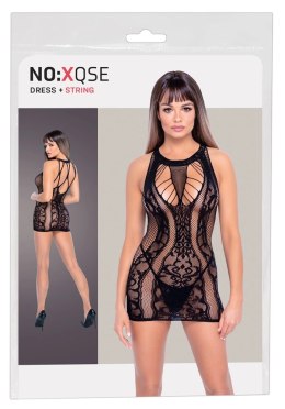 NO:XQSE - Seksowna Prześwitująca Sukienka Z Elegancką Koronką + Stringi S-L NO:XQSE