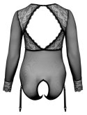 Cottelli CURVES - Czarne Prześwitujące Body Bez Krocza 2XL Cottelli CURVES