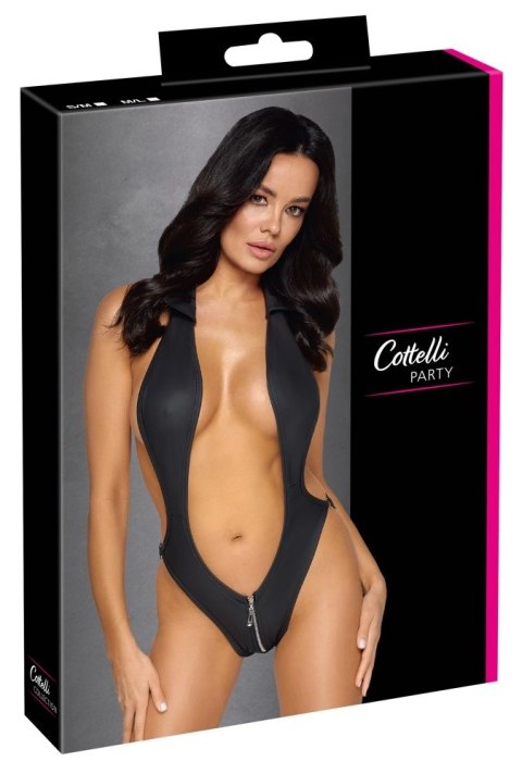 Cottelli PARTY - Czarne Matowe Body Z Odkrytym Przodem I Zamkiem W Kroczu M/L Cottelli PARTY Cottelli PARTY - Czarne Matowe Body Z Odkrytym Przodem I Zamkiem W Kroczu M/L Cottelli PARTY