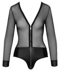 Cottelli PARTY - Seksowne Siateczkowe Body Z Matowymi Majteczkami Czarne XL Cottelli PARTY