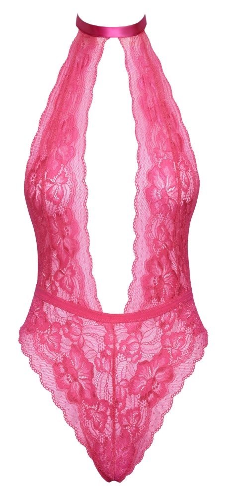 Kissable - Figlarne Body Z Różowej Seksownej Koronki L/XL Kissable Kissable - Figlarne Body Z Różowej Seksownej Koronki L/XL Kissable