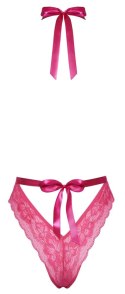 Kissable - Figlarne Body Z Różowej Seksownej Koronki L/XL Kissable