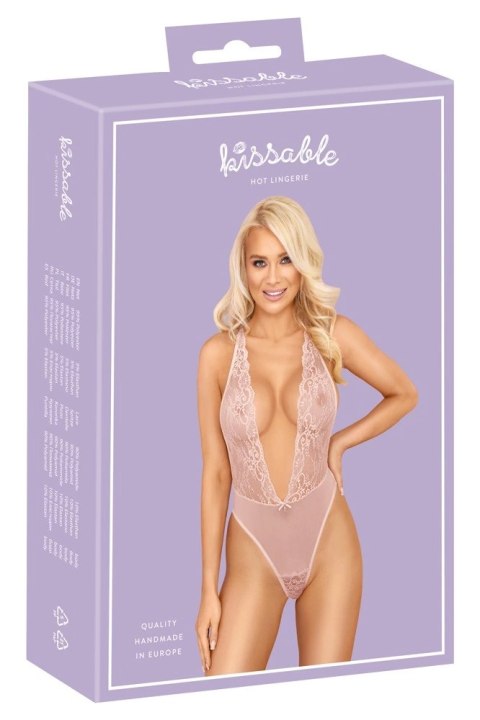Kissable - Seksowne Koronkowe Body Różowe L/XL Kissable Kissable - Seksowne Koronkowe Body Różowe L/XL Kissable