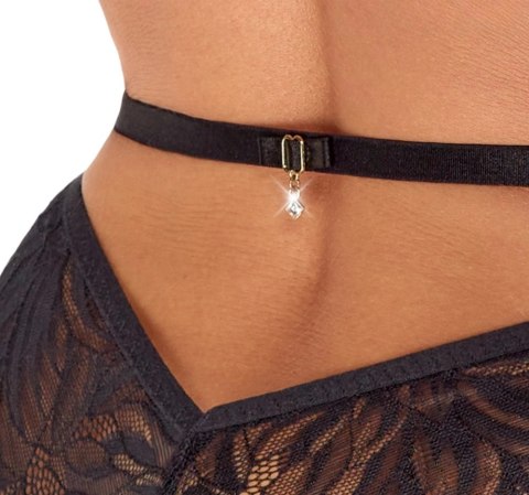 Kissable - Seksowne Uwodzicielskie Czarne Body Z Koronki L/XL Kissable Kissable - Seksowne Uwodzicielskie Czarne Body Z Koronki L/XL Kissable