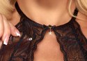 Kissable - Seksowne Uwodzicielskie Czarne Body Z Koronki S/M Kissable