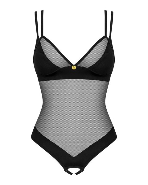 Obsessive - Czarne Body Bez Krocza Z Elastycznej Siateczki Nesari M/L Obsessive Obsessive - Czarne Body Bez Krocza Z Elastycznej Siateczki Nesari M/L Obsessive