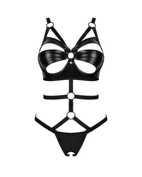 Obsessive - Czarne Body Bez Krocza Z Elastycznymi Paskami Armares M/L Obsessive Obsessive - Czarne Body Bez Krocza Z Elastycznymi Paskami Armares M/L Obsessive