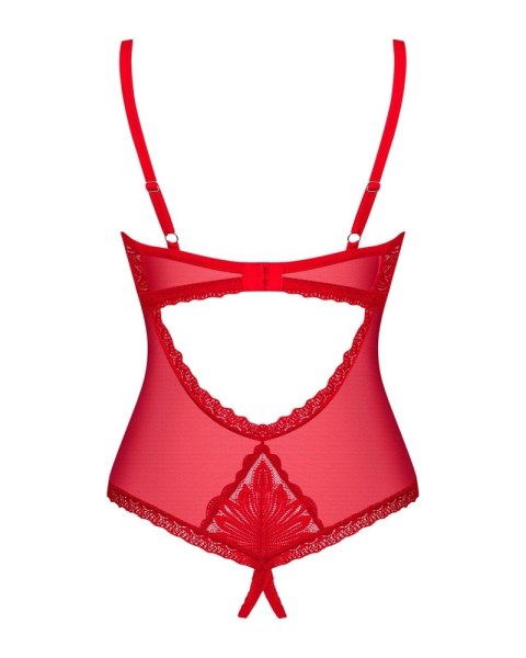 Obsessive - Delikatne Koronkowe Body Bez Krocza Z Małym Serduszkiem Chilisa XS/S Obsessive Obsessive - Delikatne Koronkowe Body Bez Krocza Z Małym Serduszkiem Chilisa XS/S Obsessive