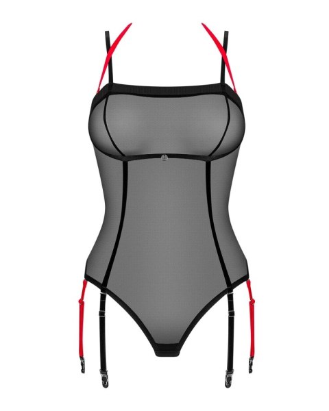Obsessive - Półprzezroczyste Body Z Paskami Do Pończoch Czarne Glandez M/L Obsessive Obsessive - Półprzezroczyste Body Z Paskami Do Pończoch Czarne Glandez M/L Obsessive