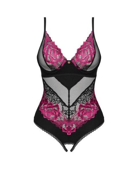 Obsessive - Seksowne Body Z Kwiatowej Koronki Bez Krocza Rosenty XL/2XL Obsessive Obsessive - Seksowne Body Z Kwiatowej Koronki Bez Krocza Rosenty XL/2XL Obsessive