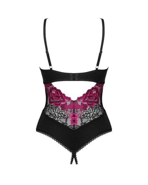 Obsessive - Seksowne Body Z Kwiatowej Koronki Bez Krocza Rosenty XL/2XL Obsessive Obsessive - Seksowne Body Z Kwiatowej Koronki Bez Krocza Rosenty XL/2XL Obsessive