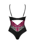 Obsessive - Seksowne Body Z Kwiatowej Koronki Rosenty XL/2XL Obsessive