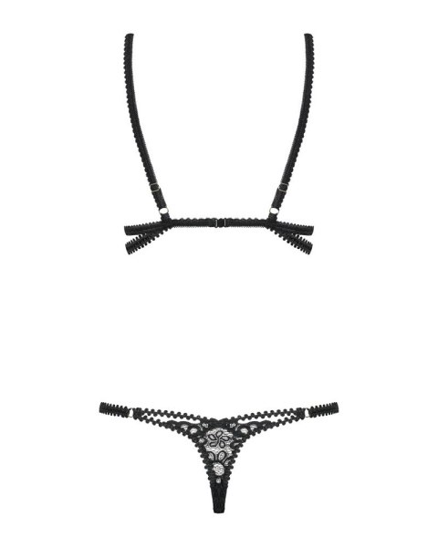 Obsessive - Seksowne Mocno Wycięte Body Z Paseczków Czarne S/M Obsessive Obsessive - Seksowne Mocno Wycięte Body Z Paseczków Czarne S/M Obsessive