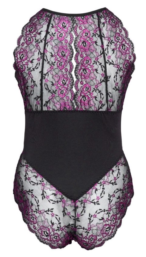 Cottelli CURVES - Dwukolorowe Kwiatowe Body Z Delikatne Koronki 2XL Cottelli CURVES Cottelli CURVES - Dwukolorowe Kwiatowe Body Z Delikatne Koronki 2XL Cottelli CURVES