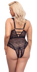 Cottelli CURVES - Seksowne Koronkowe Body Z Dodatkami Różowego Złota 85D/L Cottelli CURVES