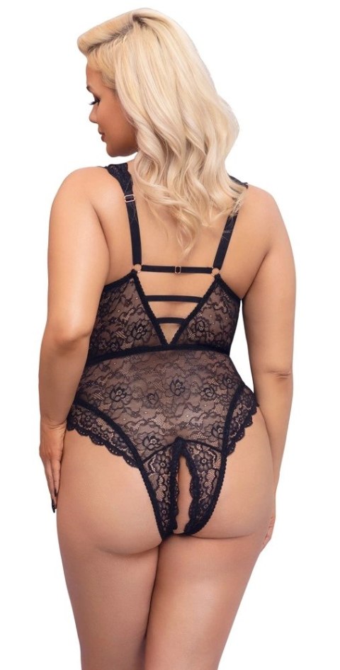 Cottelli CURVES - Seksowne Koronkowe Body Z Dodatkami Różowego Złota 85D/L Cottelli CURVES Cottelli CURVES - Seksowne Koronkowe Body Z Dodatkami Różowego Złota 85D/L Cottelli CURVES