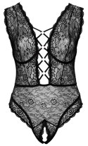 Cottelli CURVES - Seksowne Koronkowe Body Z Dodatkami Różowego Złota 90E/XL Cottelli CURVES