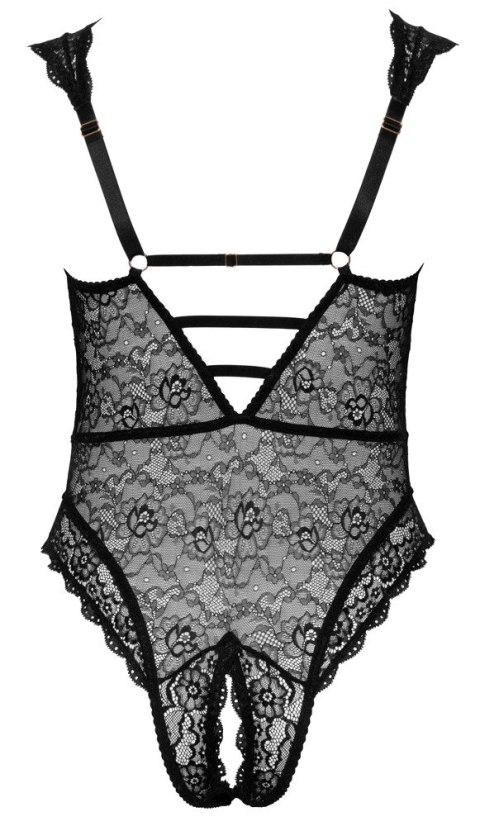 Cottelli CURVES - Seksowne Koronkowe Body Z Dodatkami Różowego Złota 95D/2XL Cottelli CURVES Cottelli CURVES - Seksowne Koronkowe Body Z Dodatkami Różowego Złota 95D/2XL Cottelli CURVES
