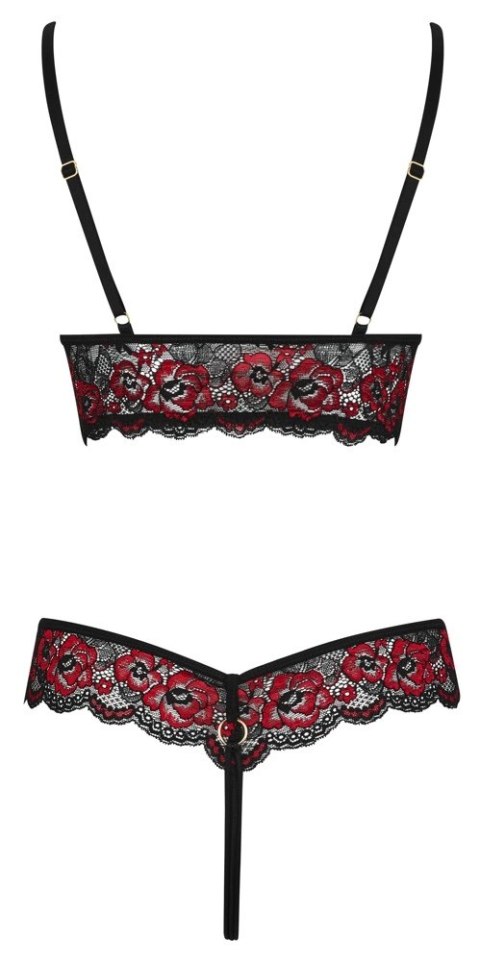 Cottelli LINGERIE - Gorące Body Z Dwukolorowej Koronki Z Kwiatowym Motywem S/M Cottelli LINGERIE Cottelli LINGERIE - Gorące Body Z Dwukolorowej Koronki Z Kwiatowym Motywem S/M Cottelli LINGERIE
