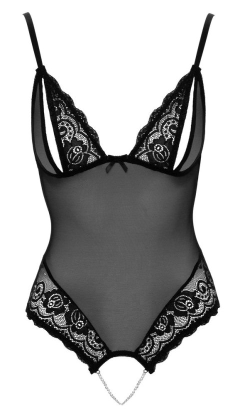 Cottelli LINGERIE - Seksowne Siateczkowe Body Z Delikatną Koronką Bez Krocza M Cottelli LINGERIE Cottelli LINGERIE - Seksowne Siateczkowe Body Z Delikatną Koronką Bez Krocza M Cottelli LINGERIE