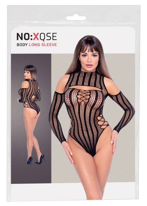 NO:XQSE - Seksowne Czarne Body Z Wplecionymi Paskami S-L NO:XQSE NO:XQSE - Seksowne Czarne Body Z Wplecionymi Paskami S-L NO:XQSE