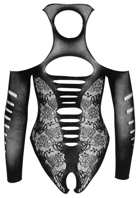 NO:XQSE - Seksowne Czarne Koronkowe Body Z Czerwoną Kokardką S-L NO:XQSE NO:XQSE - Seksowne Czarne Koronkowe Body Z Czerwoną Kokardką S-L NO:XQSE